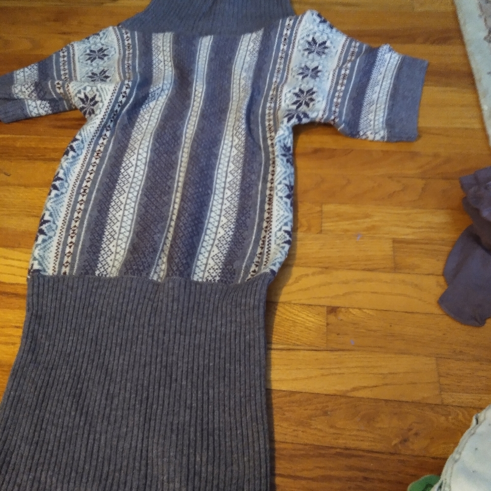 Moda international knit dress with matching tights
